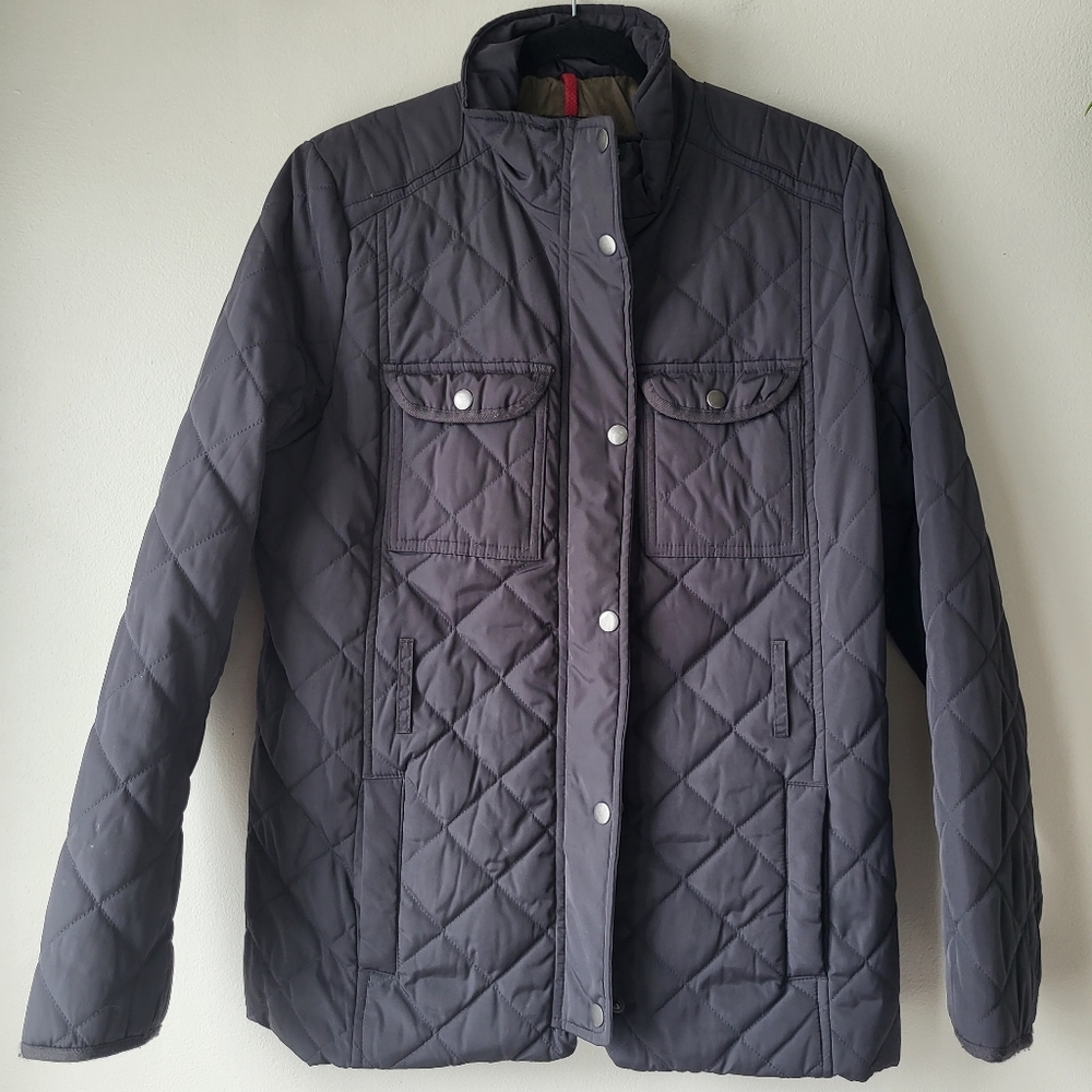 Gap flint grey quilted lightweight jacket Sz M